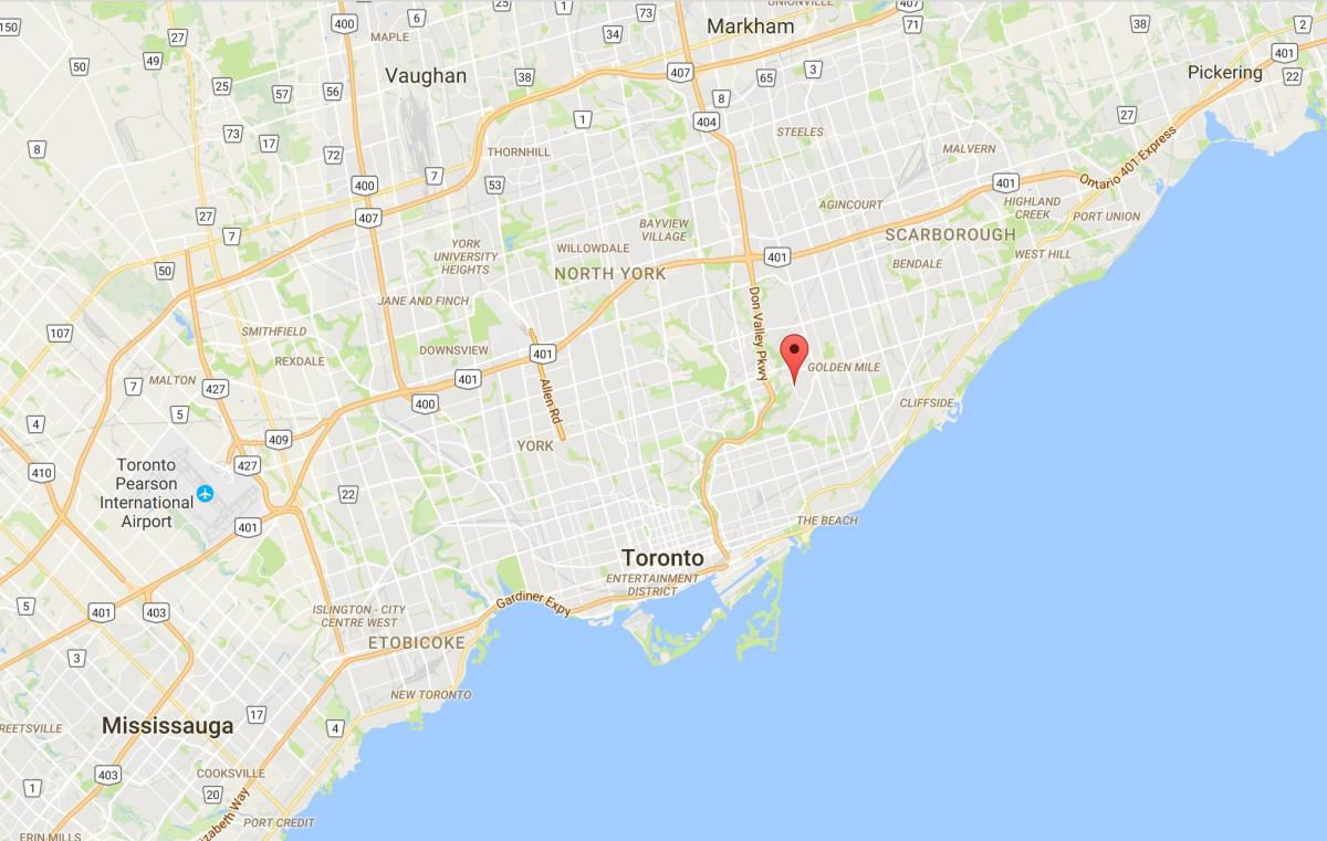 Zemljevid Bermondsey okrožno Torontu