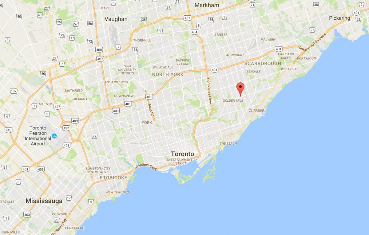 Zemljevid Ionview okrožno Torontu