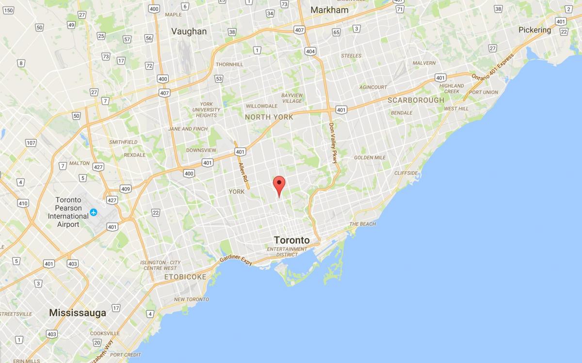 Zemljevid Jelena Park okrožno Torontu