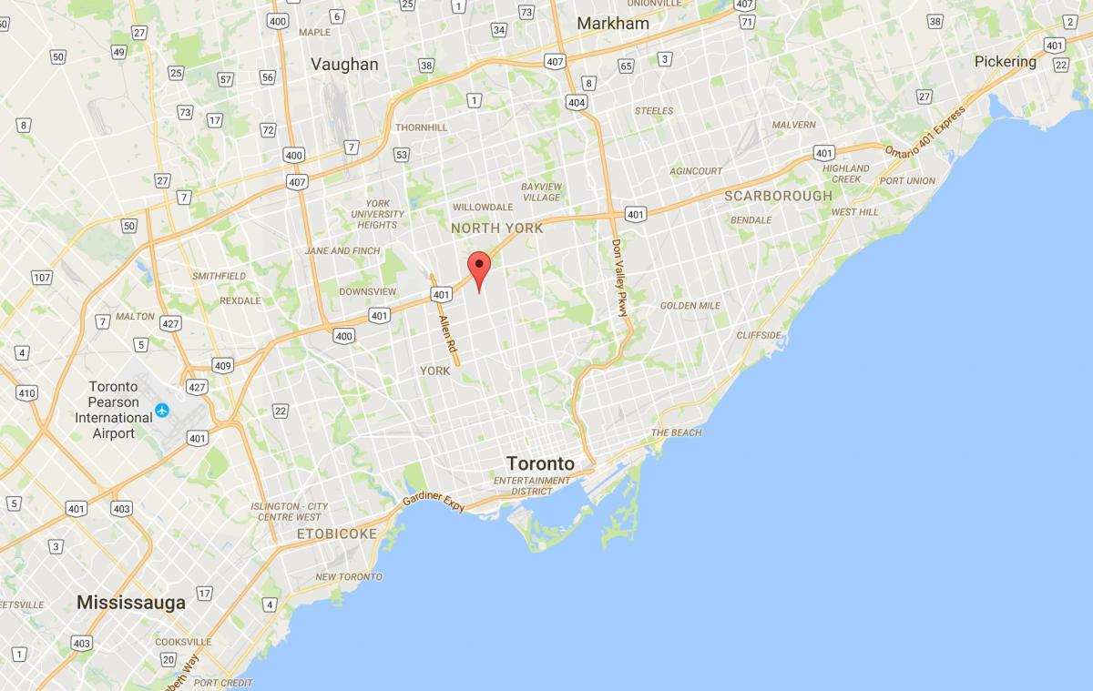 Zemljevid Ledbury Park okrožno Torontu