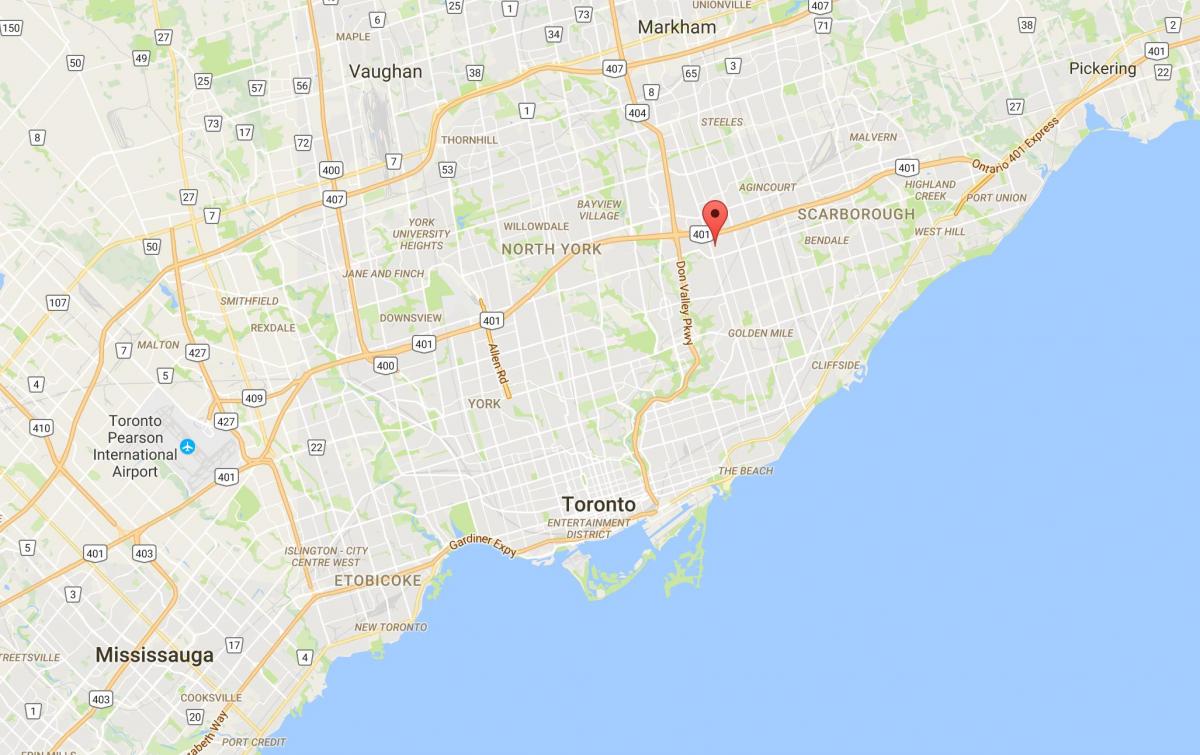 Zemljevid Maryvale okrožno Torontu