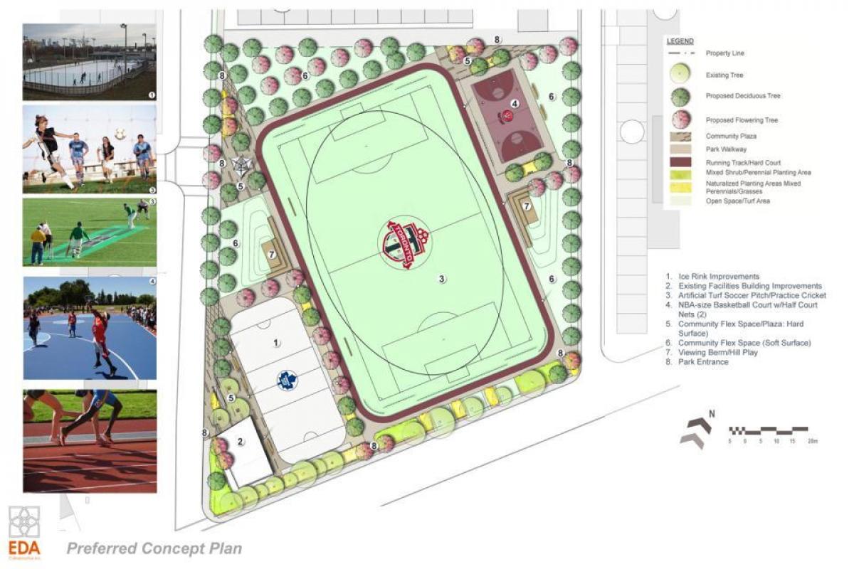 Zemljevid Revitalizacija načrt Regent Park Torontu fazi 3b