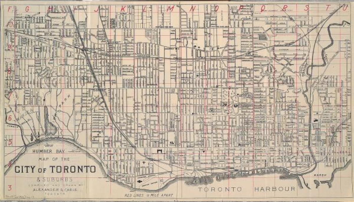 Zemljevid Torontu 1902