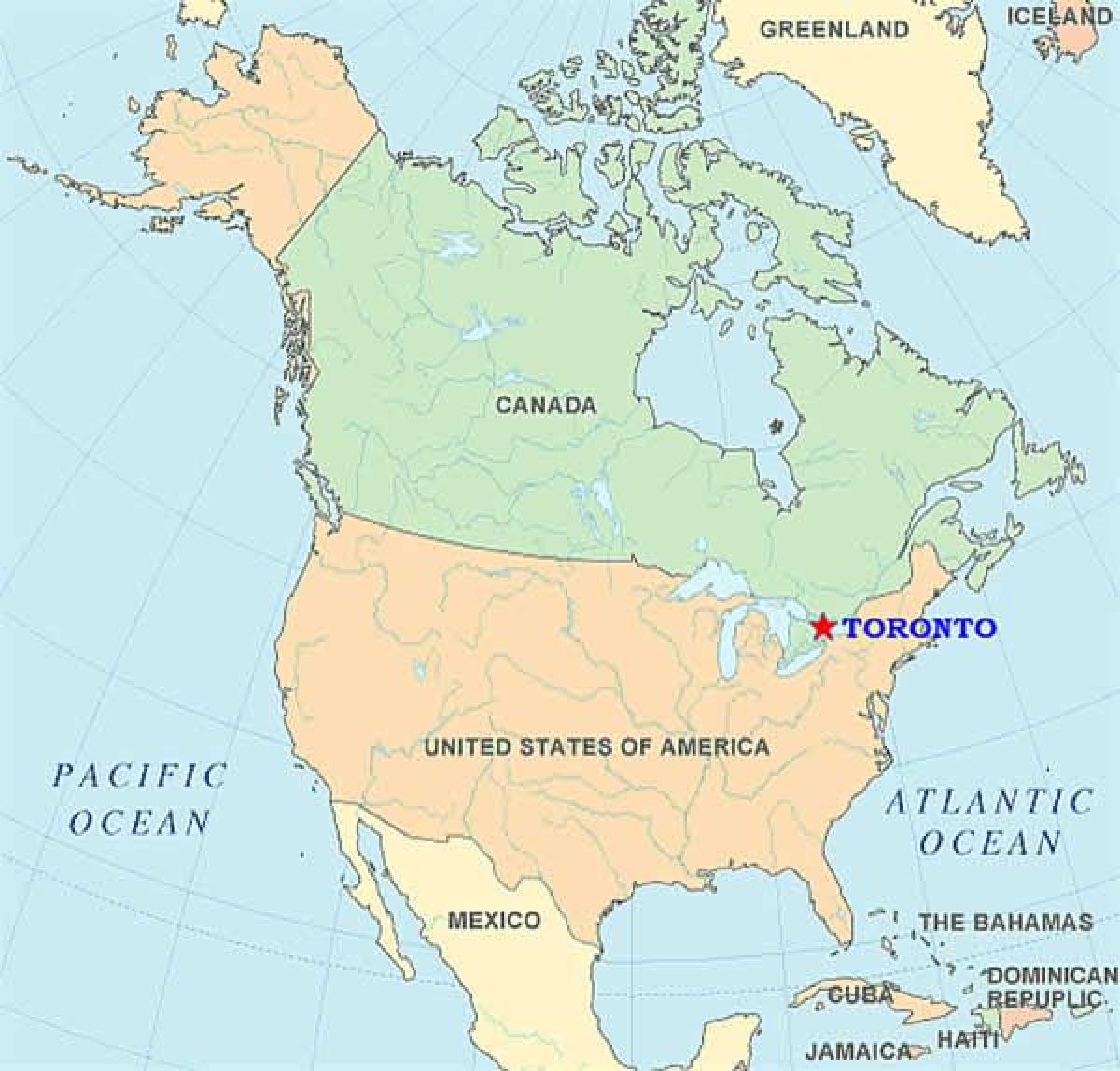Zemljevid Torontu na zda