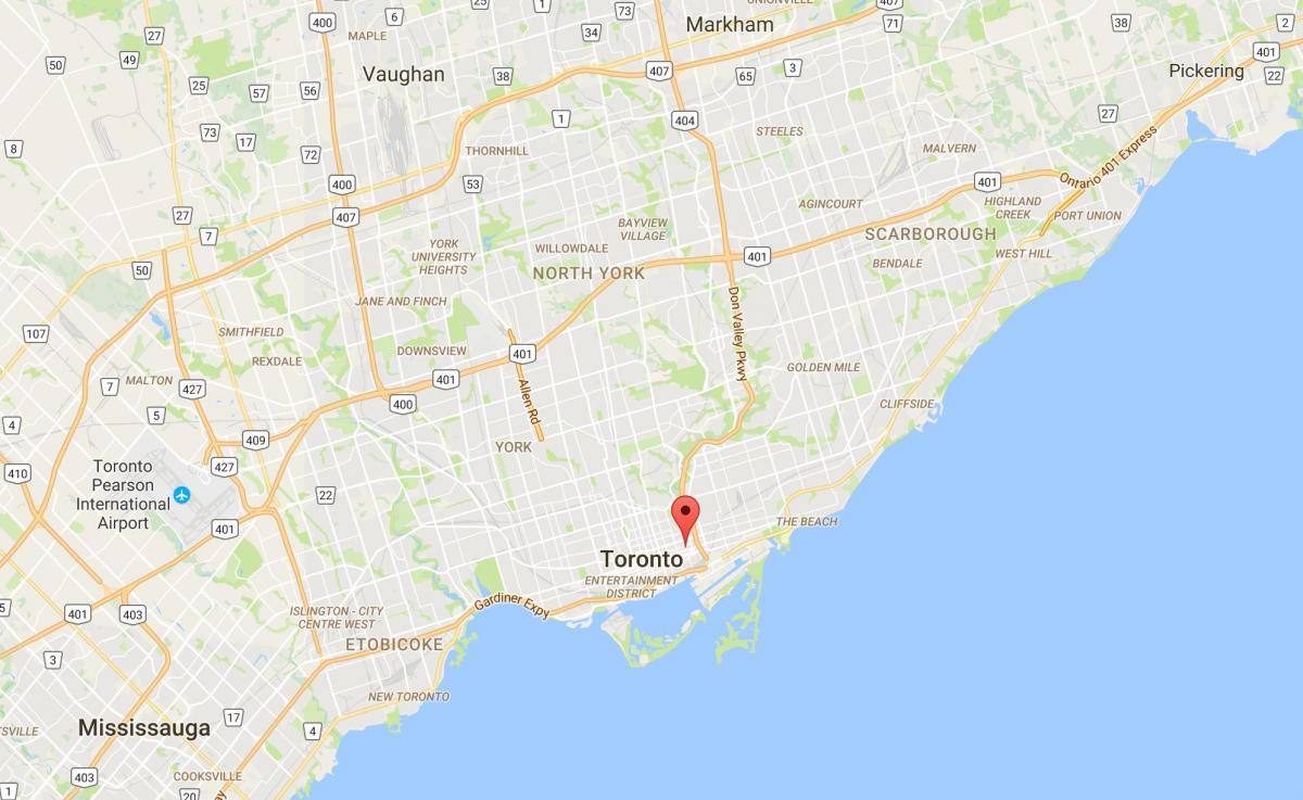 Zemljevid Trefann okrožno Sodišče v Torontu