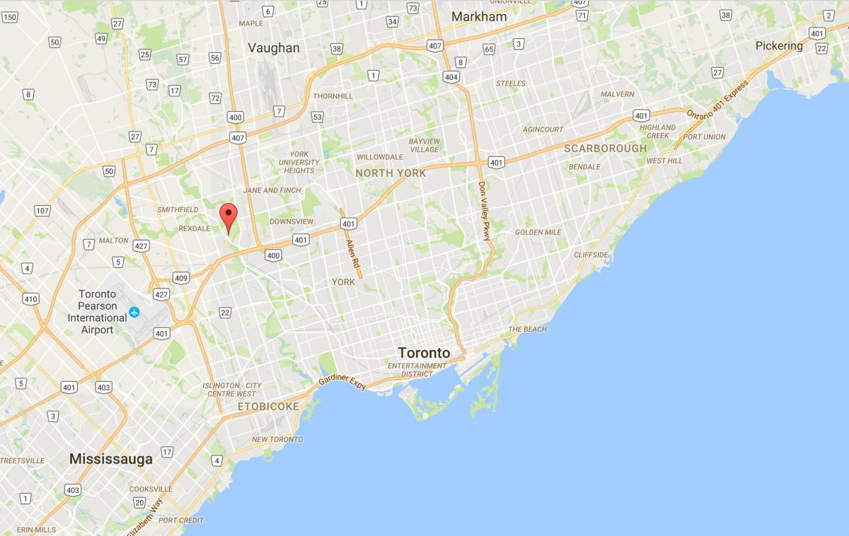 Zemljevid Bresti okrožno Torontu