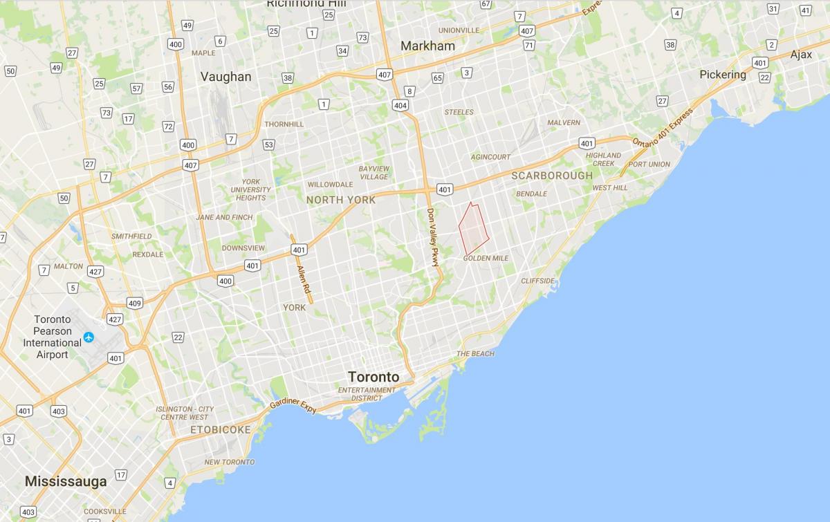 Zemljevid Wexford okrožno Torontu