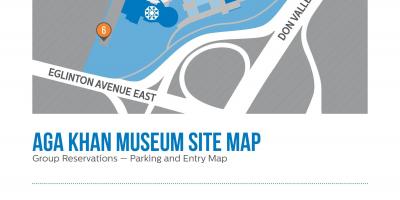 Zemljevid Aga Khan muzej