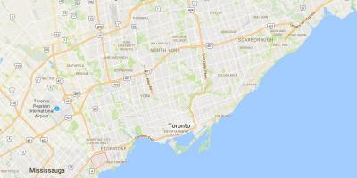 Zemljevid Alderwood Parkviewdistrict Torontu