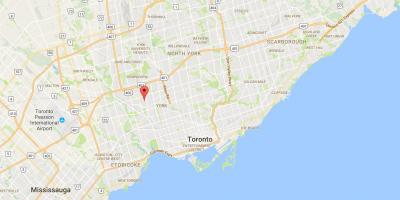 Zemljevid Amesbury okrožno Torontu