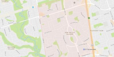 Zemljevid Arašidovo sosedske Torontu