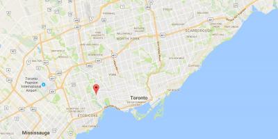 Zemljevid Baby Točke okrožno Torontu