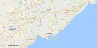 Zemljevid Bendale okrožno Torontu