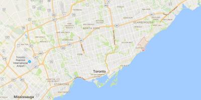 Zemljevid Cliffcrest okrožno Torontu