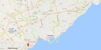 Zemljevid Dolgo Vejo okrožno Torontu