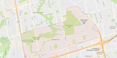 Zemljevid Downsview sosedske Torontu