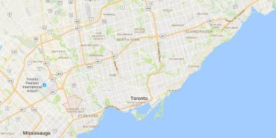 Zemljevid Eatonville okrožno Torontu