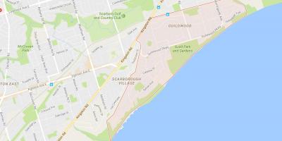 Zemljevid Guildwood sosedske Torontu