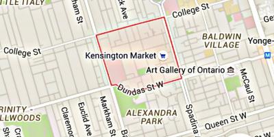 Zemljevid Kensington Trgu