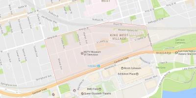 Zemljevid Svobode Vasi sosedske Torontu