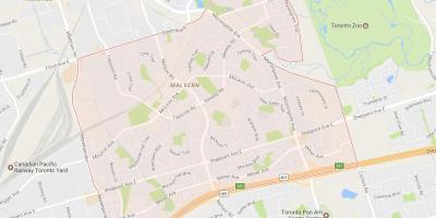 Zemljevid Malvern sosedske Torontu