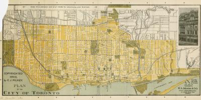Zemljevid mesta Toronto 1903