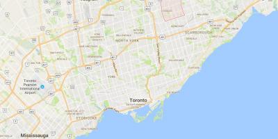 Zemljevid Milliken okrožno Torontu