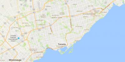 Zemljevid Morningside okrožno Torontu