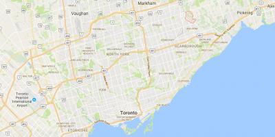 Zemljevid Morningside Višine okrožno Torontu