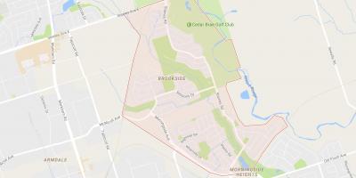 Zemljevid Morningside Višine sosedske Torontu