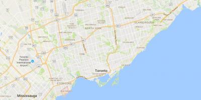 Zemljevid New Torontu okrožno Torontu