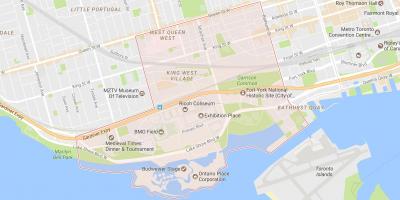 Zemljevid Niagara sosedske Torontu