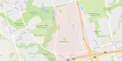 Zemljevid Pelmo Park – Humberlea sosedske Torontu