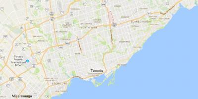 Zemljevid Prijeten Pogled okrožno Torontu