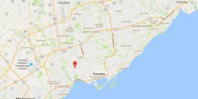 Zemljevid Križišču okrožno Torontu