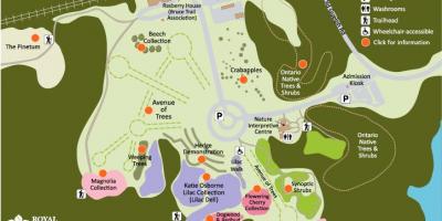 Zemljevid RBG Arboretumu