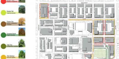 Zemljevid Revitalizacija načrt Regent Park Torontu faza 3