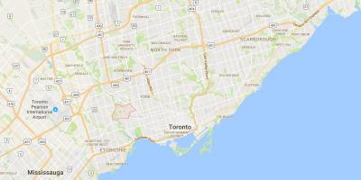 Zemljevid Rockcliffe–Smythe okrožno Torontu