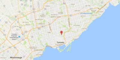 Zemljevid Rosedale okrožno Torontu