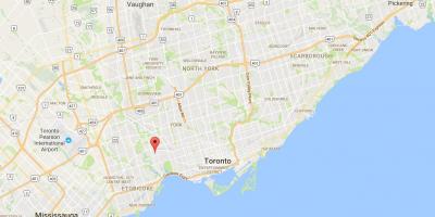 Zemljevid Runnymede okrožno Torontu