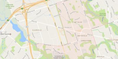 Zemljevid Smithfield sosedske sosedske Torontu