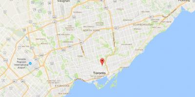 Zemljevid St. James Mesto okrožnega Torontu