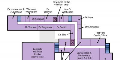 Zemljevid St. Joseph ' s Health center v Torontu Sunnyside raven 2