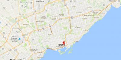 Zemljevid St. Lawrence okrožno Torontu