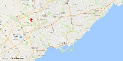 Zemljevid Thistletown okrožno Torontu