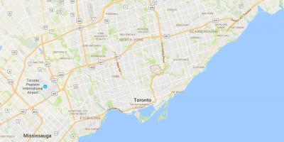 Zemljevid Thorncliffe Park okrožno Torontu