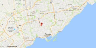 Zemljevid Tichester okrožno Torontu
