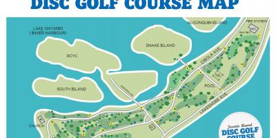 Zemljevid Torontu Otokih igrišč za golf v Torontu