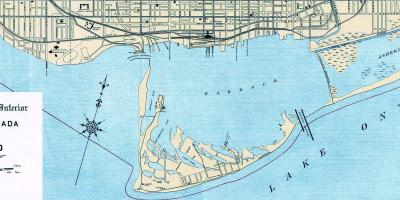 Zemljevid Torontu Pristanišče 1906