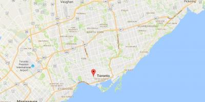 Zemljevid Trojice–Bellwoods okrožno Torontu